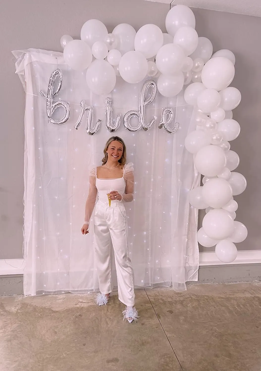 heipeiwa Women's Wide Leg Wedding Party Satin Casual Dress Nightout Pants Long Trouser