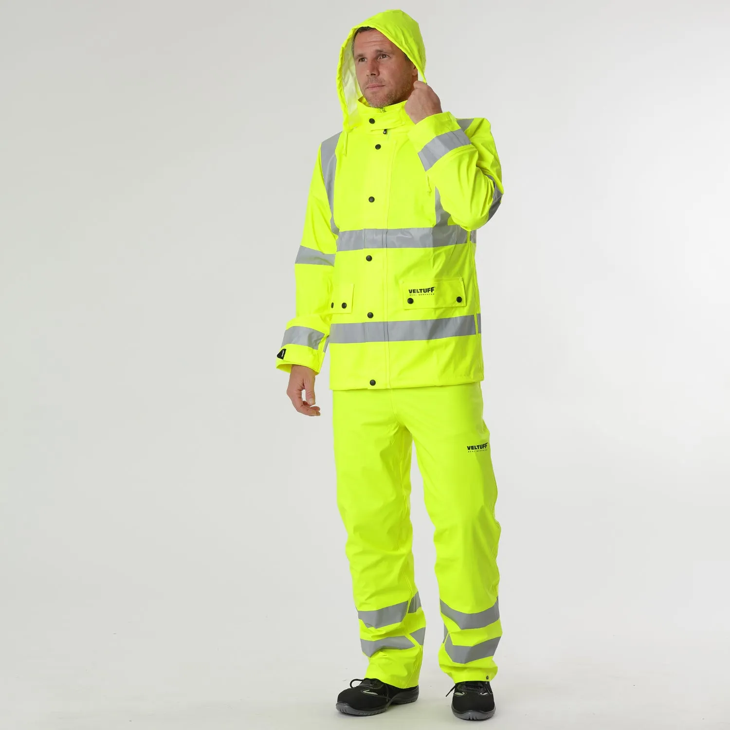 Hi-Vis Waterproof Overtrousers