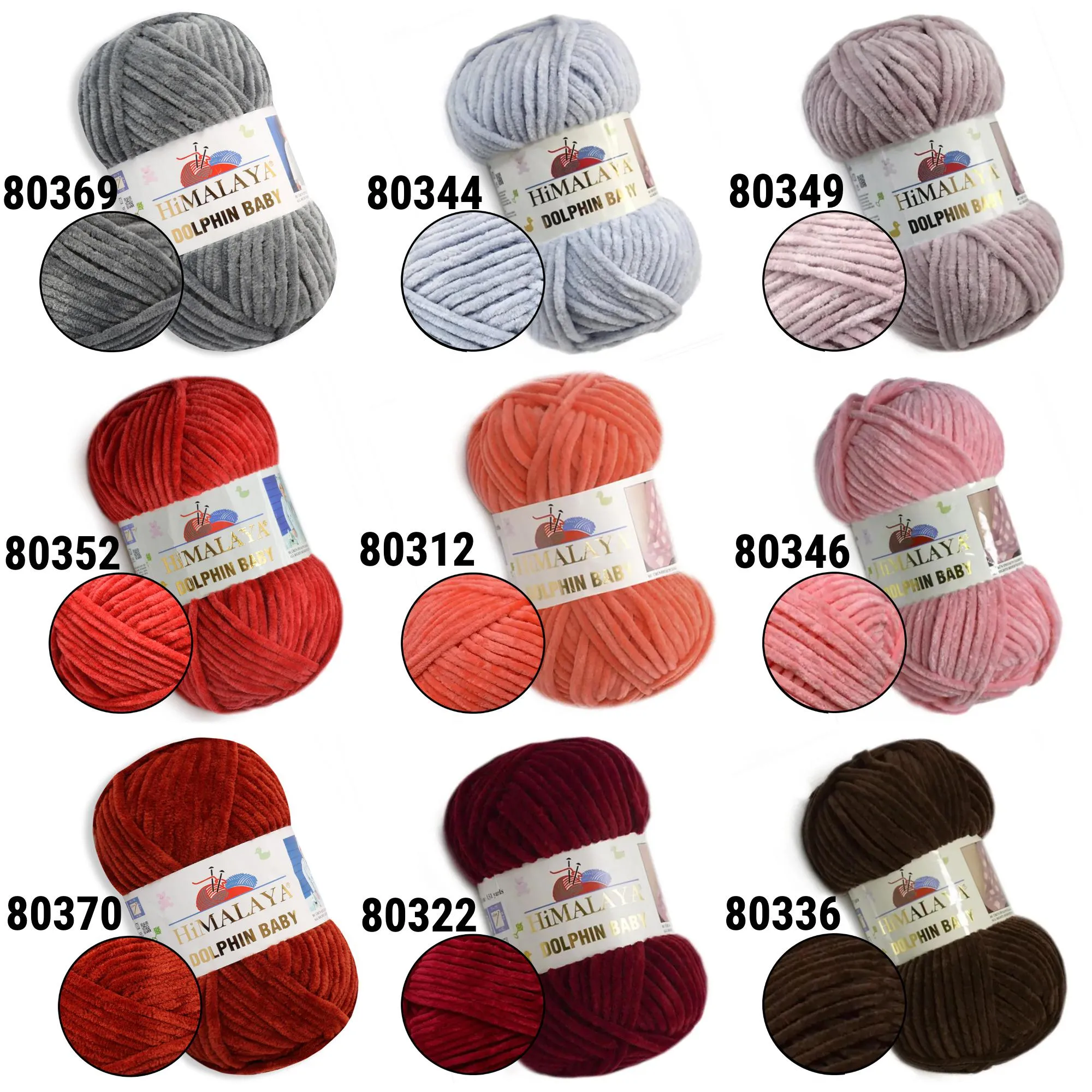 Himalaya Dolphin Baby, 36 Colors, 3.52 oz / 131 yards