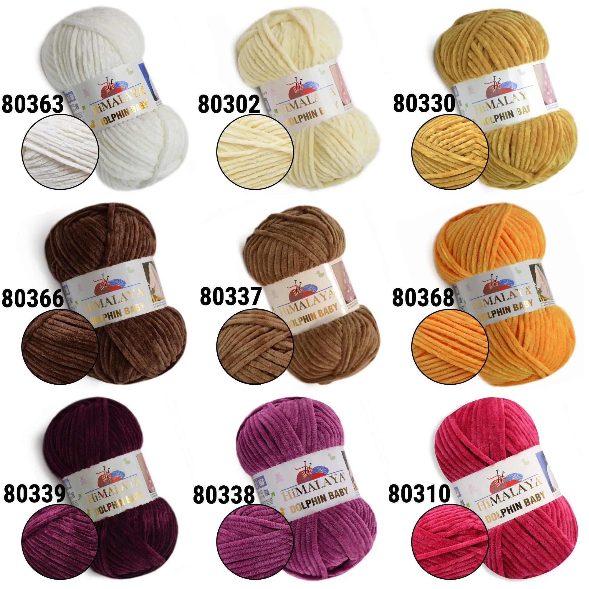 Himalaya Dolphin Baby, 36 Colors, 3.52 oz / 131 yards