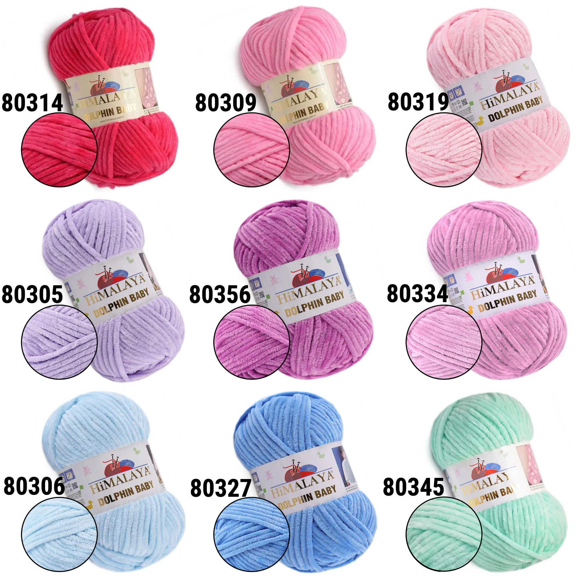 Himalaya Dolphin Baby, 36 Colors, 3.52 oz / 131 yards