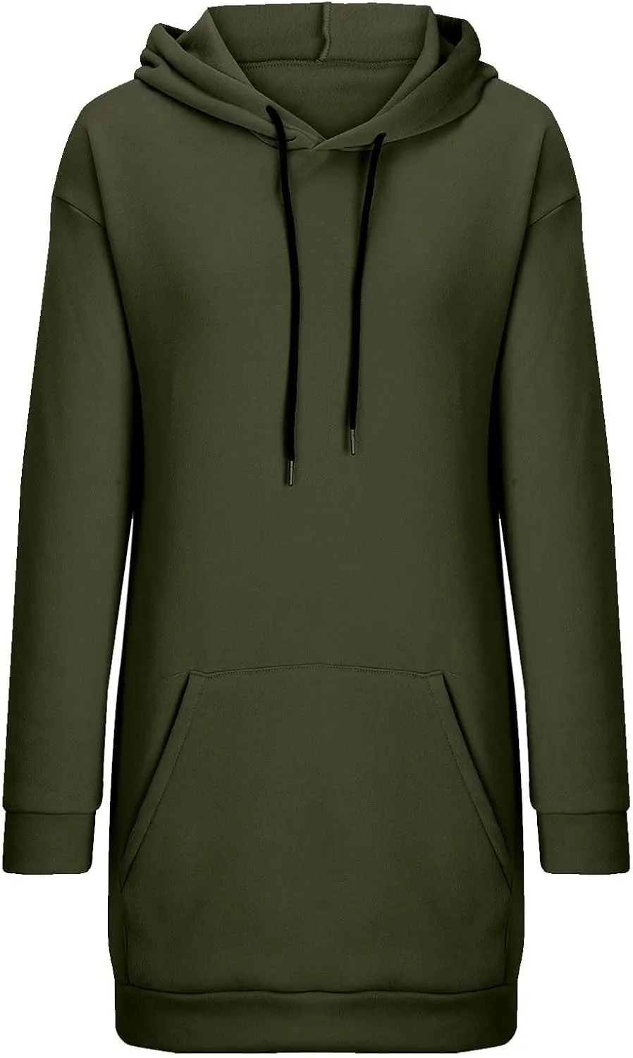 Hoodie Dress for Women Oversized Hooded Pullover Long Sleeve Sweatshirts Casual Fall Winter Hoodies Dress with Pocket
