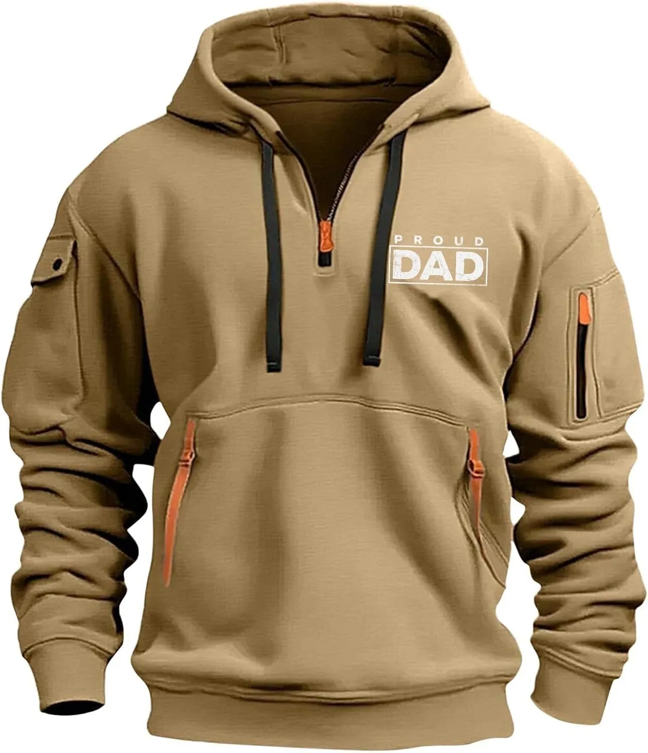 Hoodie For Men Tactical Hoodie Prints Sport Pullover Pocket Long Sleeve Casual Big And Tall Zip Up Hoodies