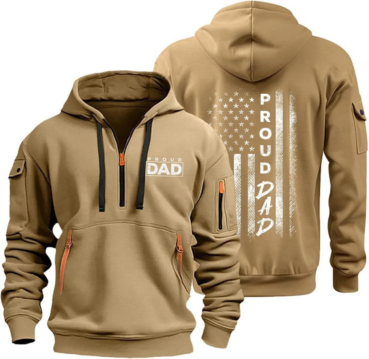 Hoodie For Men Tactical Hoodie Prints Sport Pullover Pocket Long Sleeve Casual Big And Tall Zip Up Hoodies