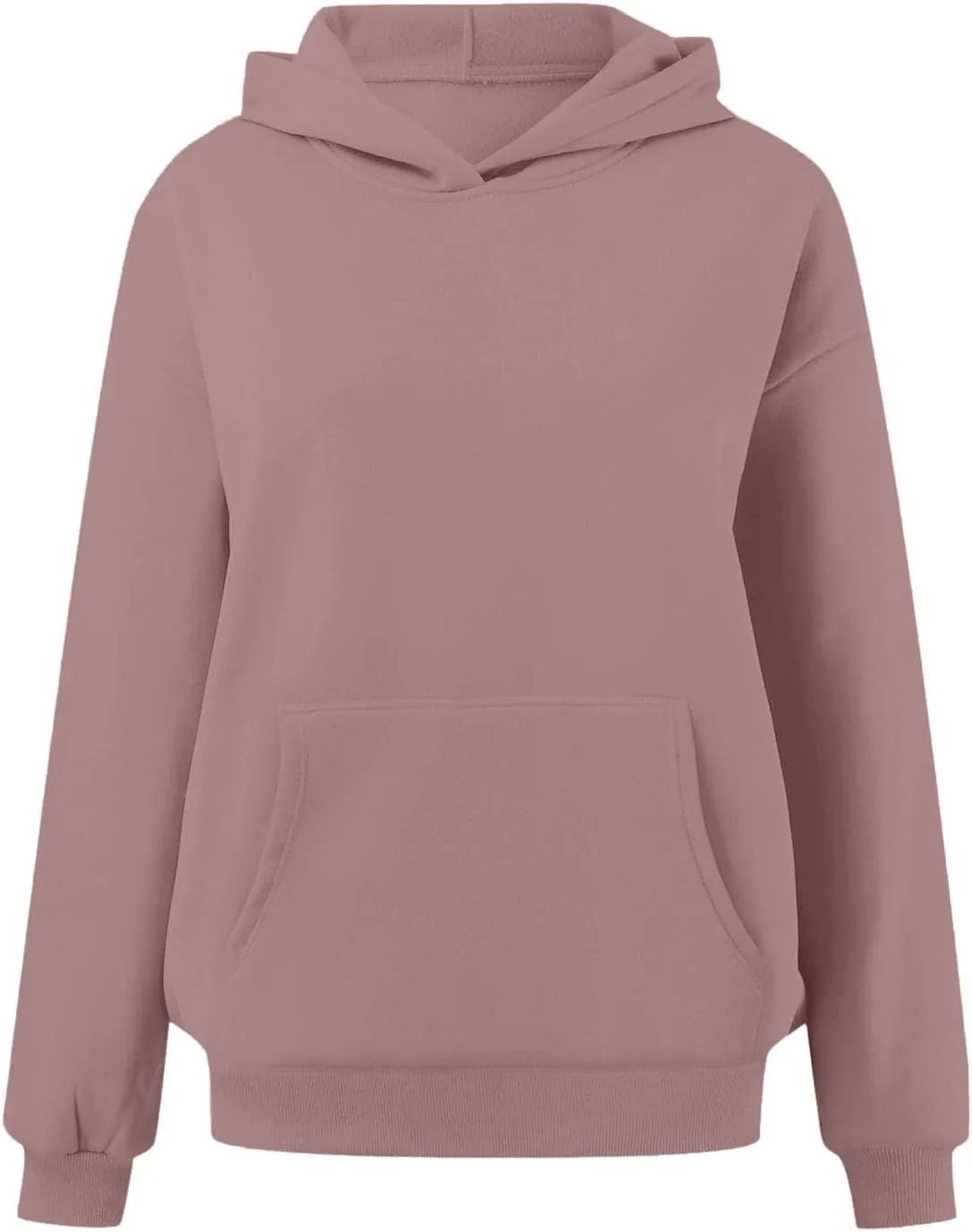 Hoodies for Women Trendy Oversized Sweatshirts Casual Fleece Long Sleeve Pullover Fall Outfits 2024 with Pocket