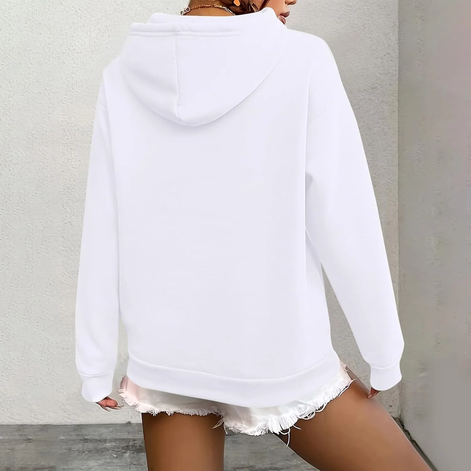 Hoodies for Women Trendy Tunic Hoodie Pullover Simple Long Sleeve Comfy Y2k Hoodie Sweatshirts Loose Fit Hoodie