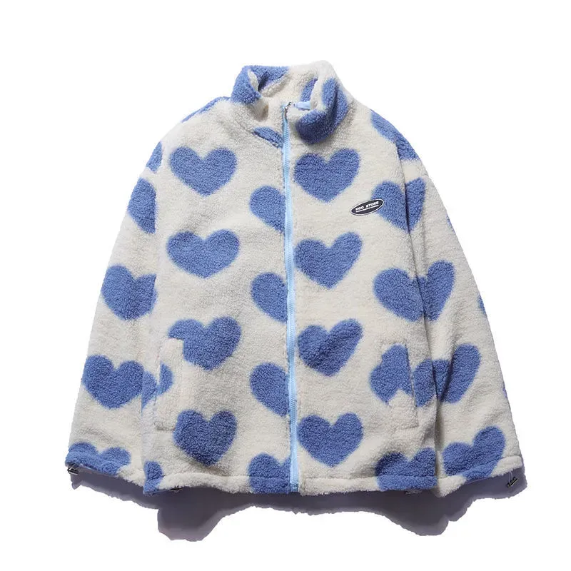 Jade - Reversible Heart Fleece Jacket
