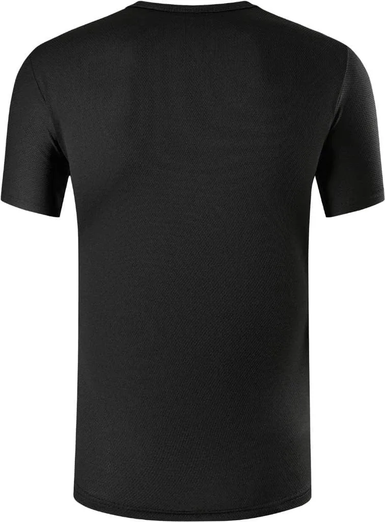 jeansian Men's Sport Quick Dry Fit Short Sleeve T-Shirts Tee Shirt Tshirt Tennis Golf Bowling Tops LSL182
