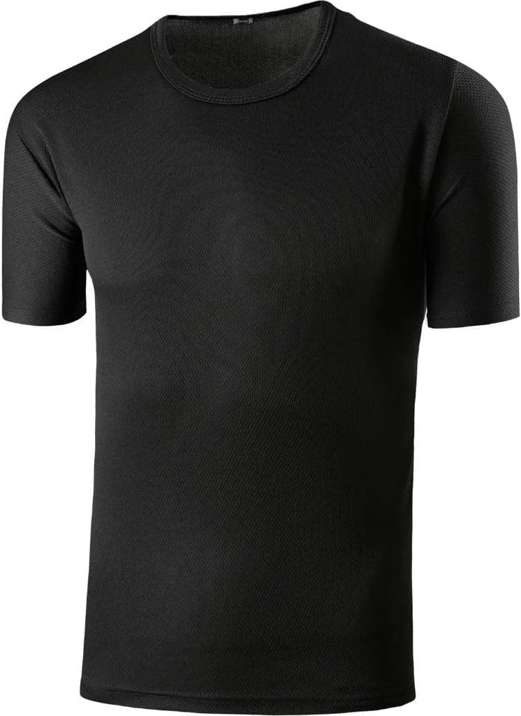jeansian Men's Sport Quick Dry Fit Short Sleeve T-Shirts Tee Shirt Tshirt Tennis Golf Bowling Tops LSL182