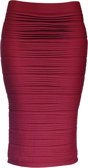 KMystic Strapless Tube Dress and Pencil Midi Bodycon Skirt in One