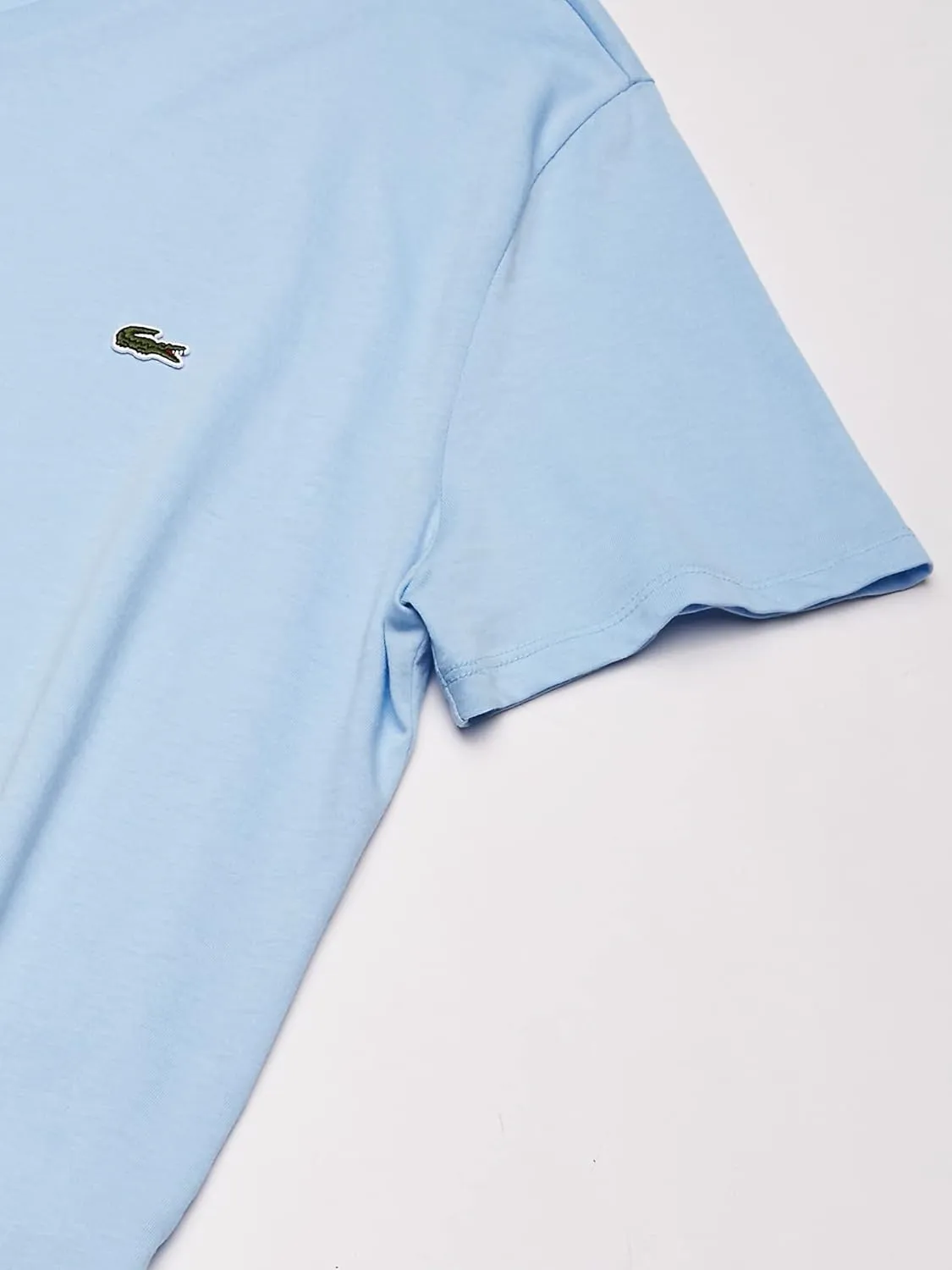 Lacoste Men's Short Sleeve V-Neck Pima Cotton Jersey T-Shirt