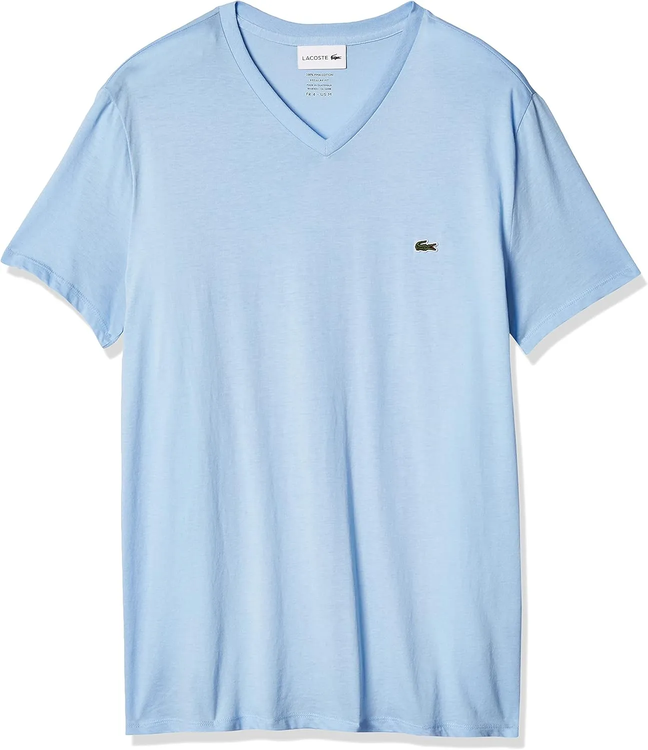 Lacoste Men's Short Sleeve V-Neck Pima Cotton Jersey T-Shirt