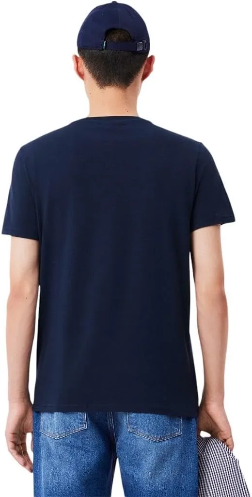 Lacoste Men's Short Sleeve V-Neck Pima Cotton Jersey T-Shirt