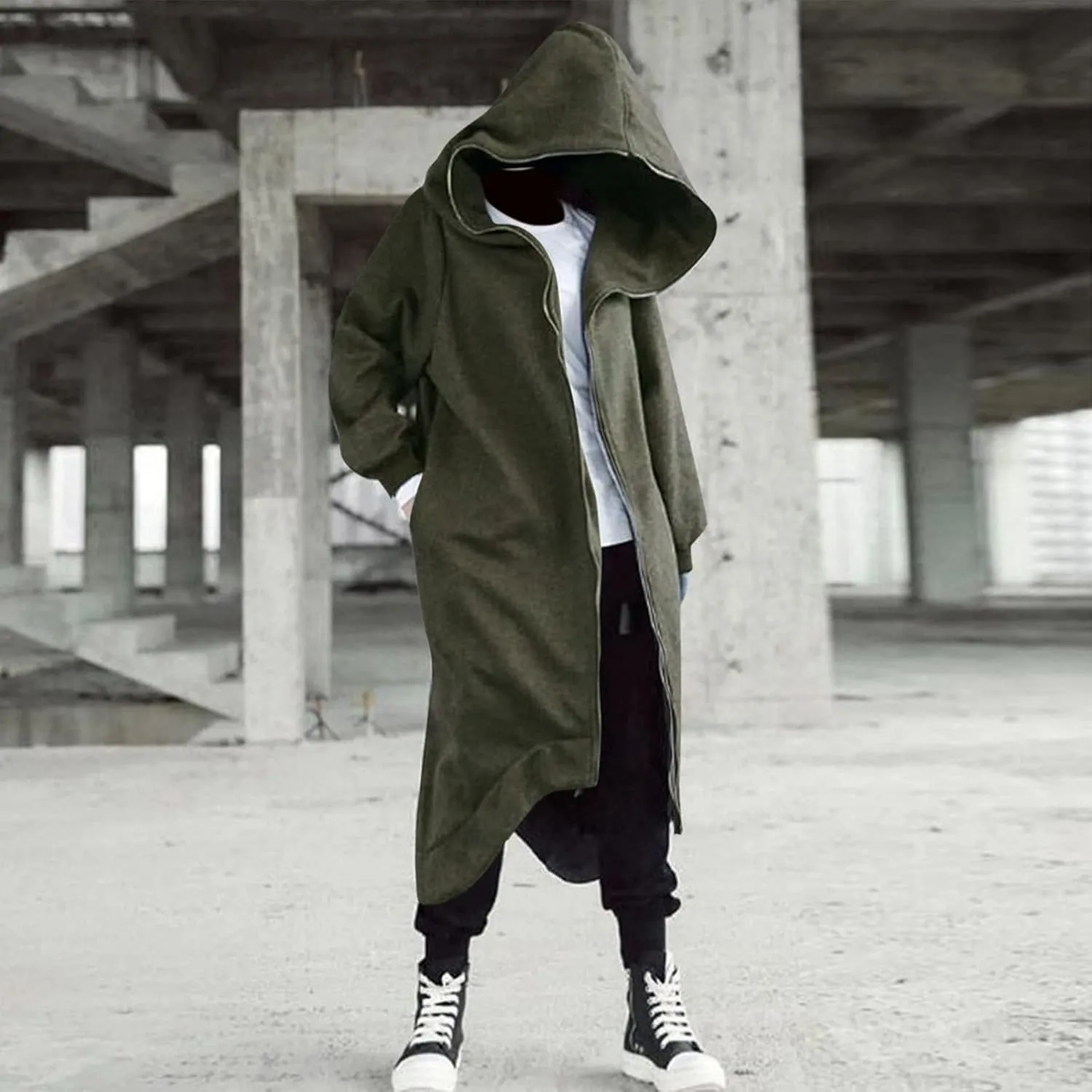 LCMTWX Hoodies for Guys Winter Casual Loose Solid Hooded Sweater Top With Zip Pockets With Zip Pockets With Zip