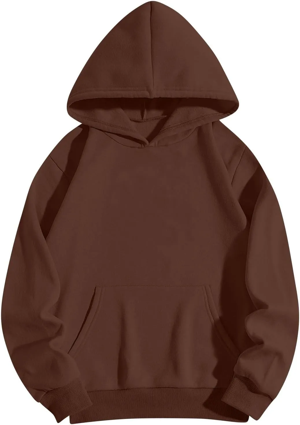 lcyhony Fleece Plus Size Hoodies for Women Trendy Fall Long Sleeve Pullover Sweatshirts Winter Warm Comfy Coats with Pockets