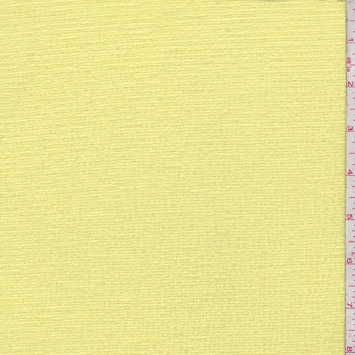 Light Lemon Gauze Knit Fabric