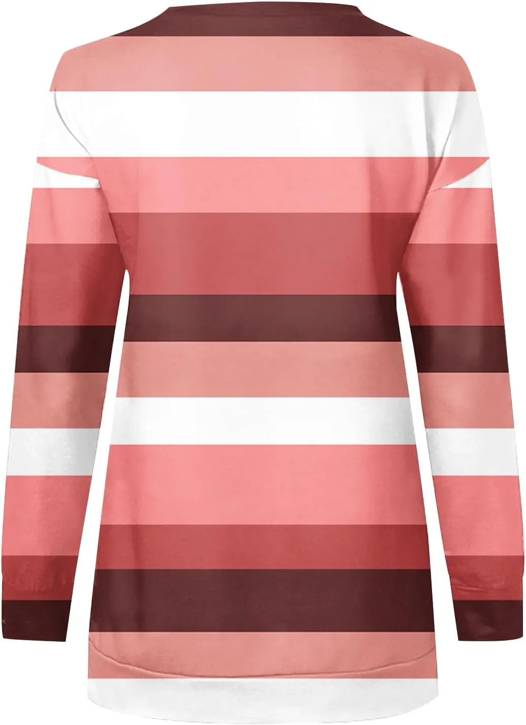 Lightweight Zip Up Hoodie For Women Trendy 2023 Fall Striped Print Tunic Tops Quarter Zip Casual Pullover Sweatshirt