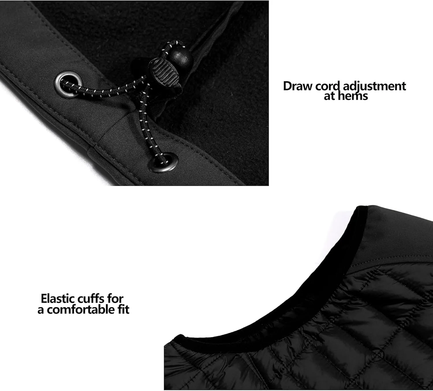 Little Donkey Andy Mens Lightweight Puffer Vest, Warm Outdoor Sleeveless Jacket for Hiking Travel Running