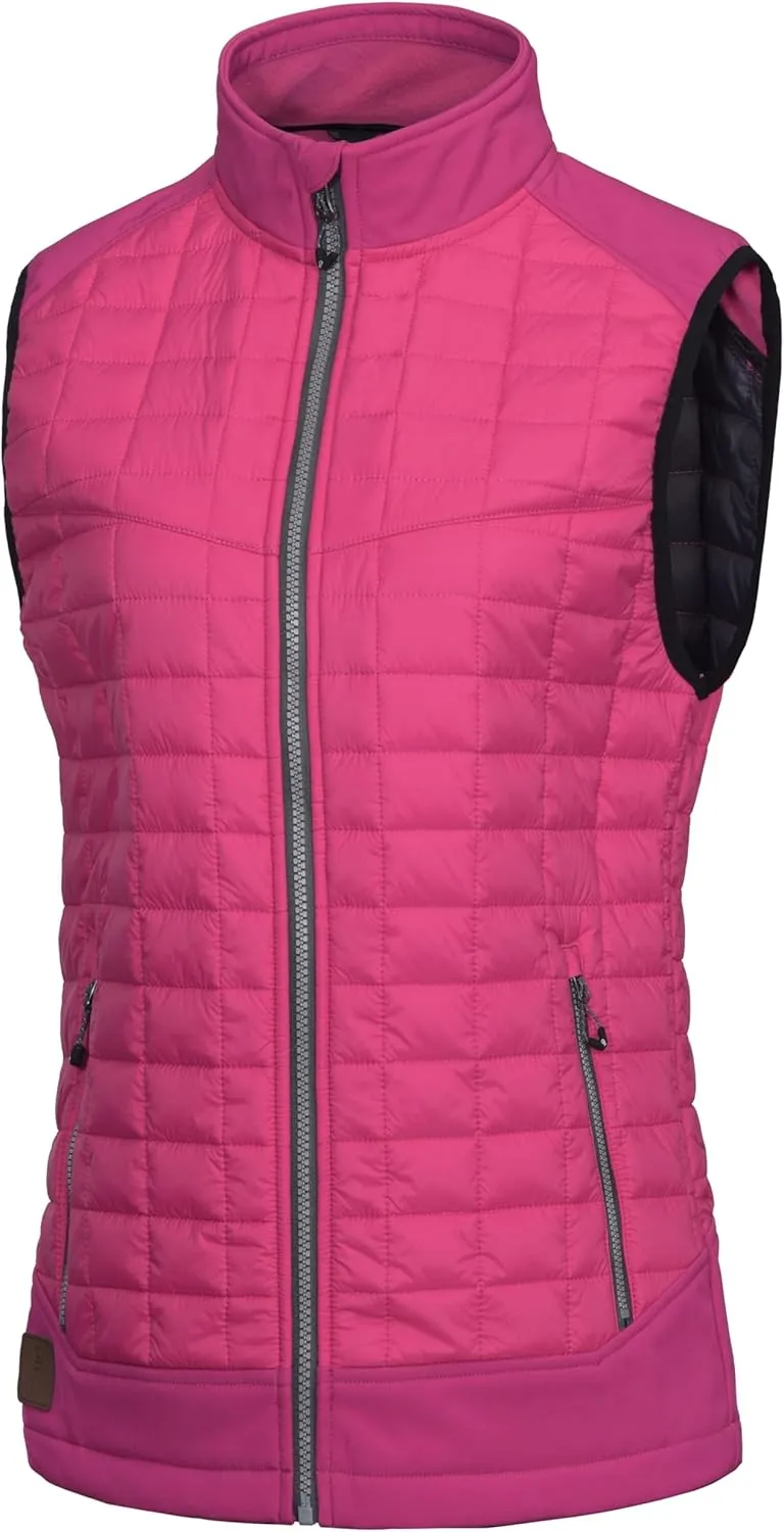 Little Donkey Andy Women's Lightweight Puffer Vest, Warm Outdoor Sleeveless Jacket for Hiking Travel Running Golf