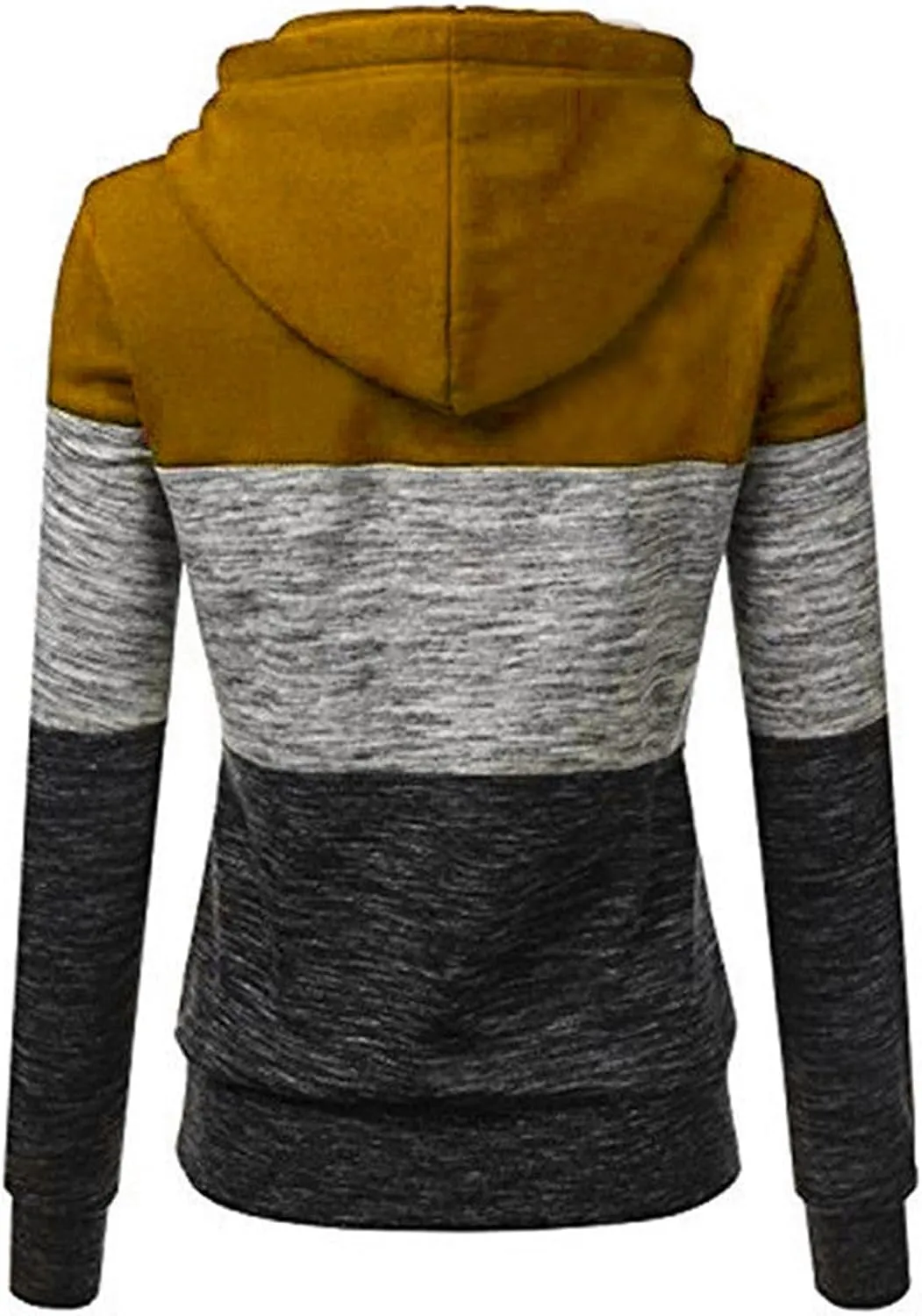 LRMQS Womens Hoodies Color Block Drawstring Hoodie Pullover Casual Winter Fall Fashion 2024 Loose Fit Sweatshirt Clothes
