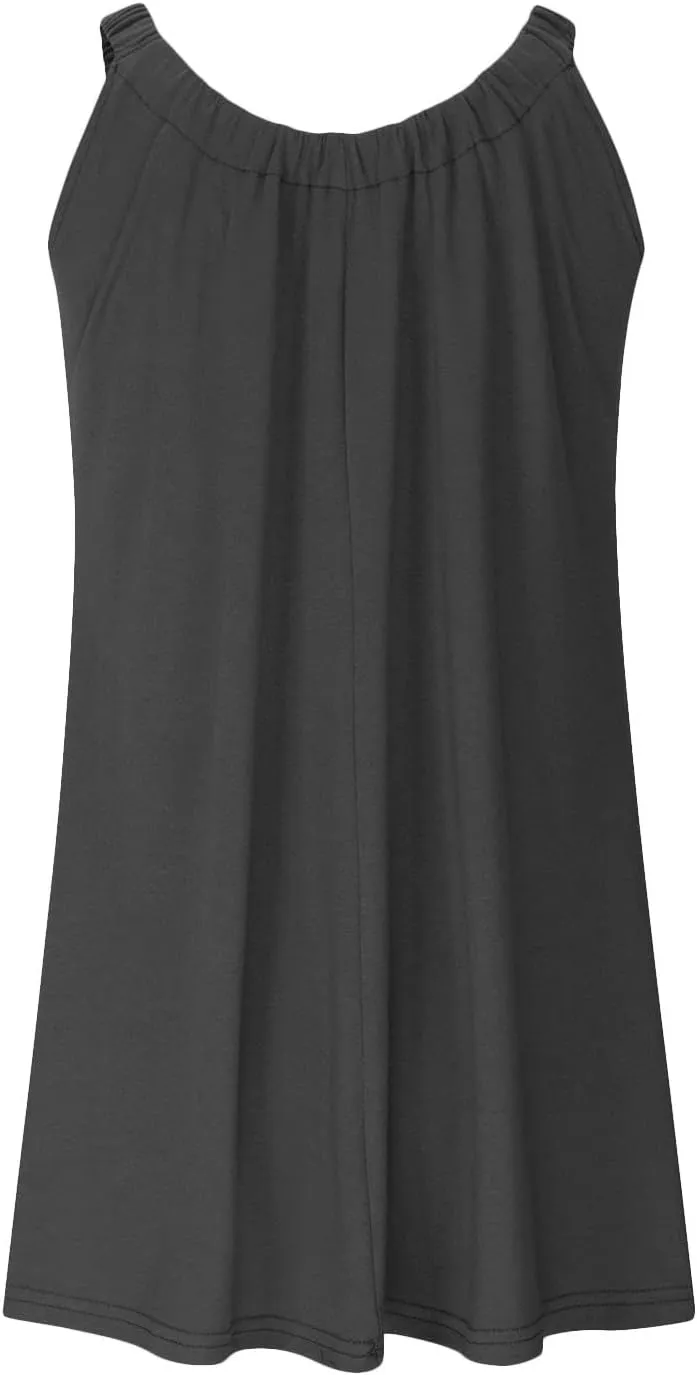 LRMQS Womens Summer Dresses Casual 2025 Vacation Beach Cover ups Sundresses Hawaiian Spring Tank Short Dress Resort Wear
