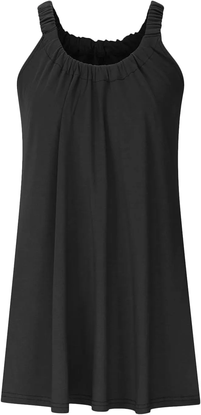 LRMQS Womens Summer Dresses Casual 2025 Vacation Beach Cover ups Sundresses Hawaiian Spring Tank Short Dress Resort Wear