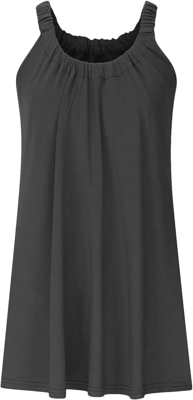 LRMQS Womens Summer Dresses Casual 2025 Vacation Beach Cover ups Sundresses Hawaiian Spring Tank Short Dress Resort Wear