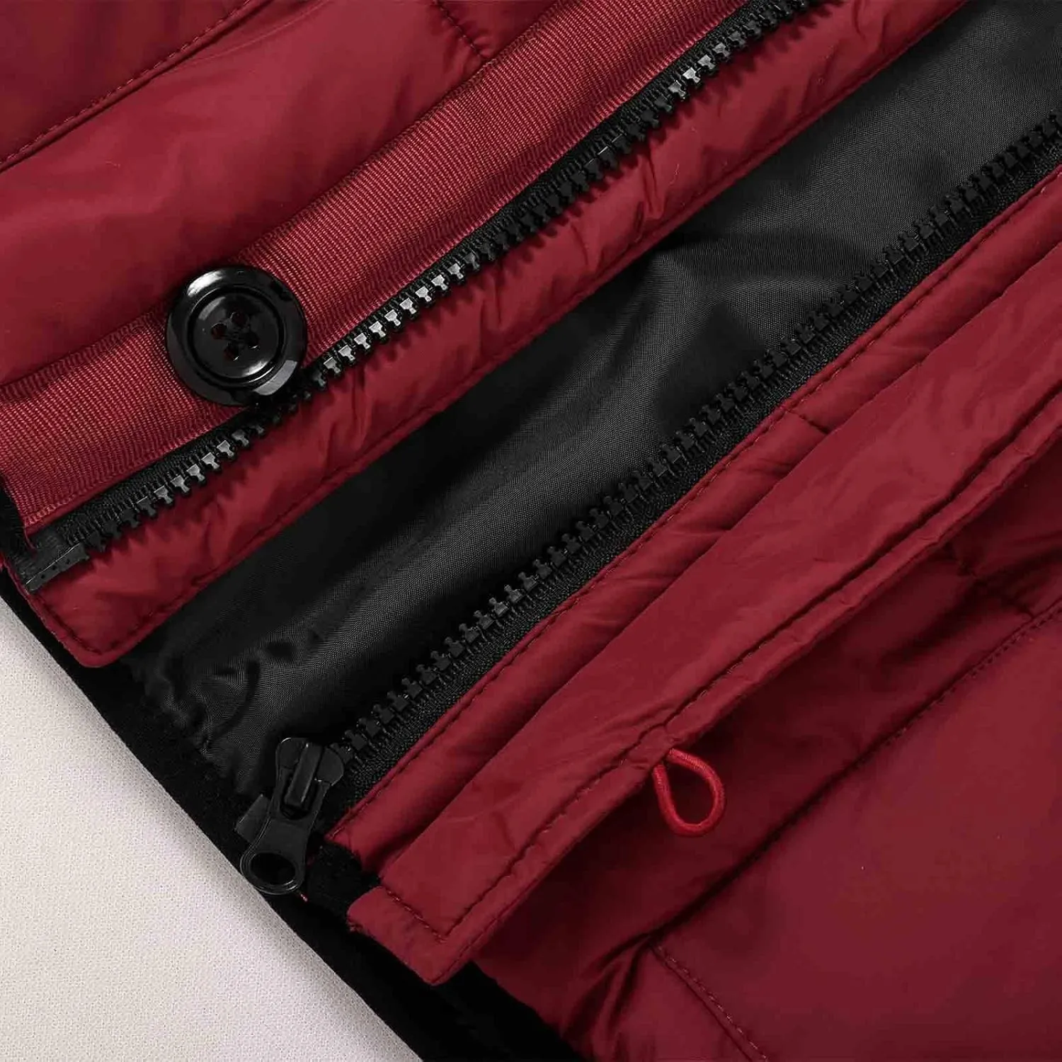MADHERO Men's Puffer Vest with Hood Water-Resistant Puffy Vests Outerwear Sleeveless Jacket