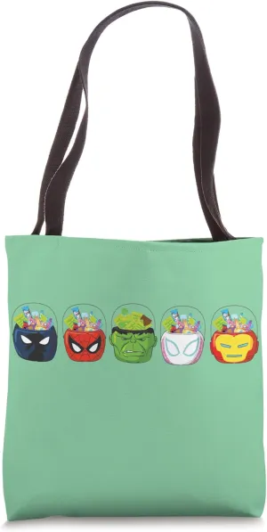 Marvel Super Heroes Halloween Trick or Treat Candy Buckets Tote Bag