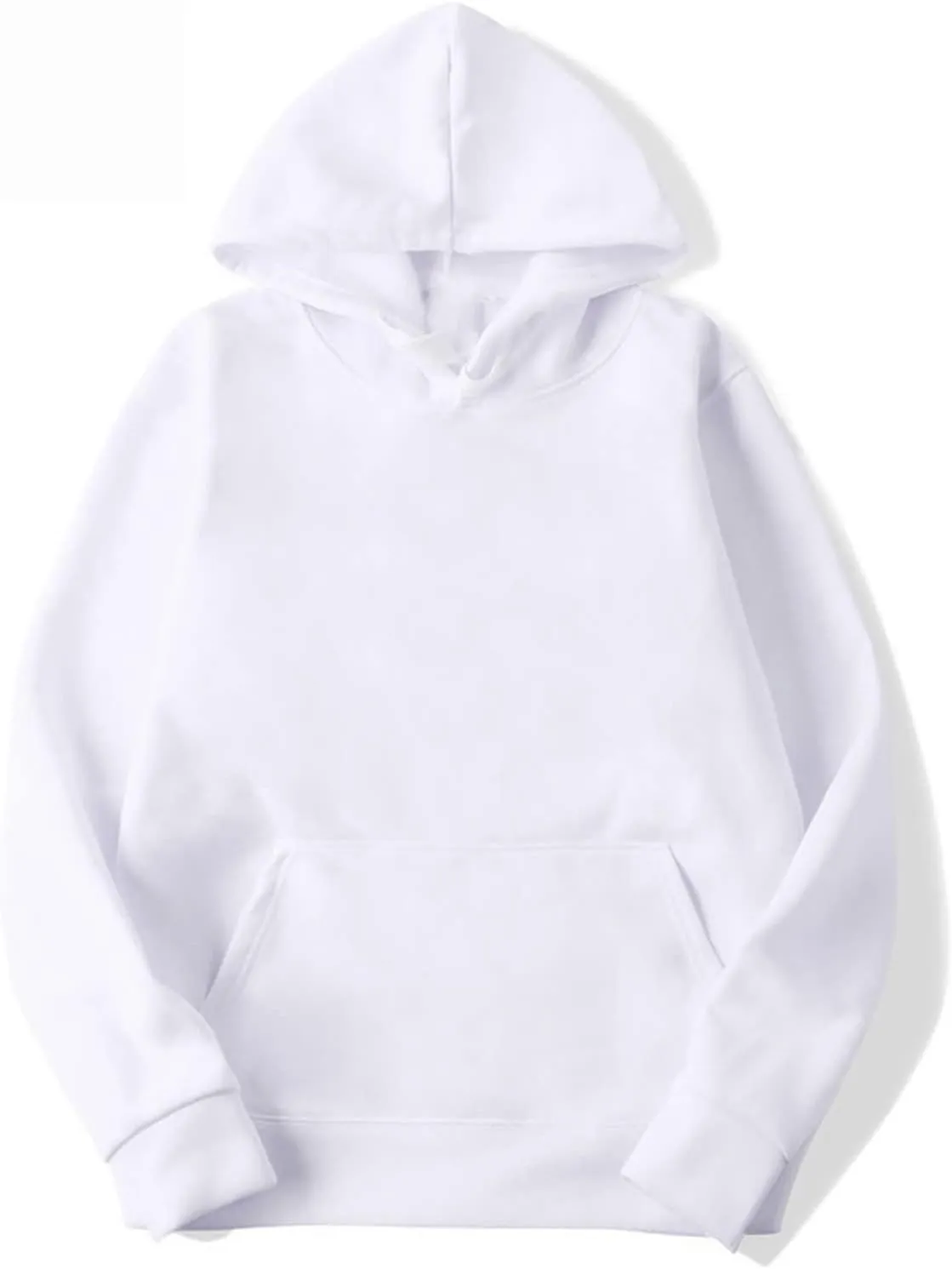 Men's 2 Piece Sweatsuit Set Long Sleeve Solid Sweatshirts Drawstring Jogger Sweatshirt and Sweatpants Suit