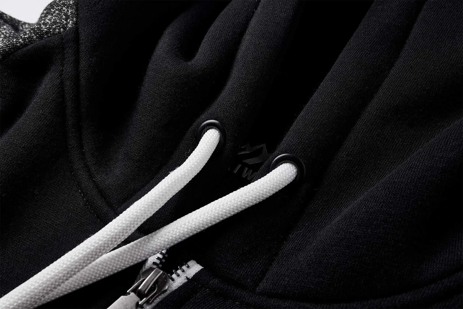 Men's Full Zip Fleece Hoodie zippered Color Block hooded slim Fit Long Sleeve Lightweight Sweatshirt