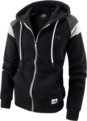 Men's Full Zip Fleece Hoodie zippered Color Block hooded slim Fit Long Sleeve Lightweight Sweatshirt