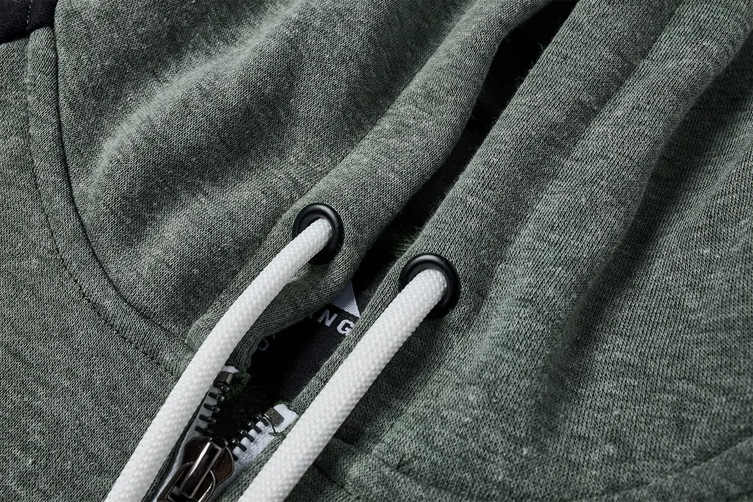 Men's Full Zip Fleece Hoodie zippered Color Block hooded slim Fit Long Sleeve Lightweight Sweatshirt