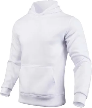 Men's Hooded Sweatshirts Long Sleeve Lightweight Hoodie Solid Color Casual Pullover Tops with Pocket