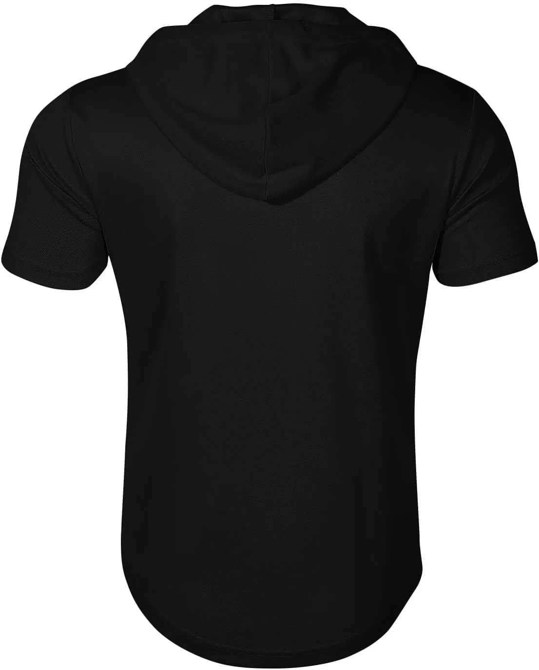 Mens Shirts Hoodies for Men Short Sleeve Quarter Zip Hoodie Tops Lightweight Oversized Hooded Tshirts with Pocket