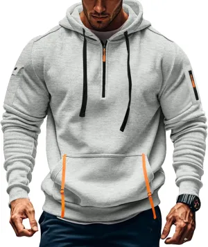 Mens Zip Up Hoodies With Pocket Casual Fashion Long Sleeve Graphic Oversized Pullover Sweatshirts