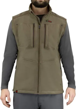 Mossy Oak Winter Vest for Men, Mens Fleece Vest, Sherpa Camp Vest
