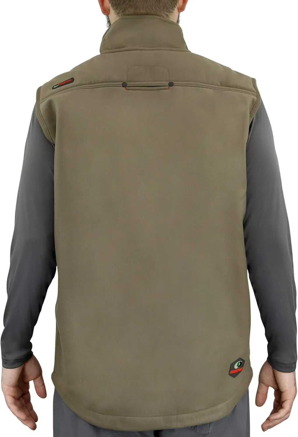 Mossy Oak Winter Vest for Men, Mens Fleece Vest, Sherpa Camp Vest