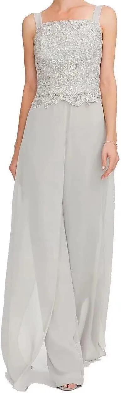 Mother of The Bride Pants Suits 3 Pieces Outfit Set Evening Gowns for Women Mother of The Groom Dresses LS40