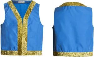 Mushroom vest Genie Vest Costume Kids Bros Mushroom Red Green vest Toad costume