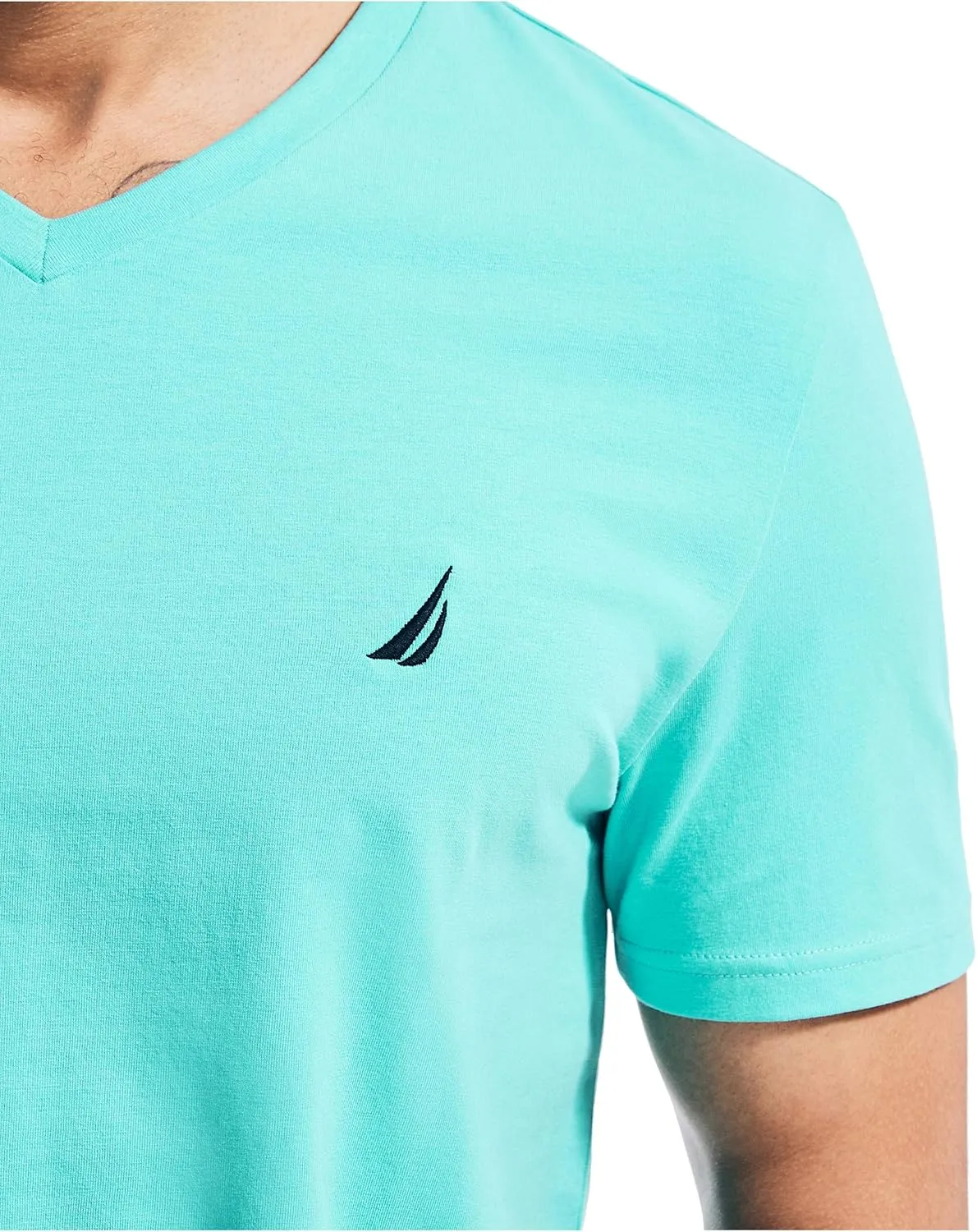 Nautica Men's J-Class Logo V-Neck T-Shirt
