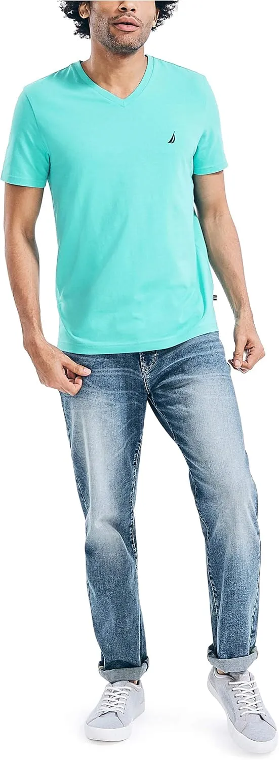Nautica Men's J-Class Logo V-Neck T-Shirt