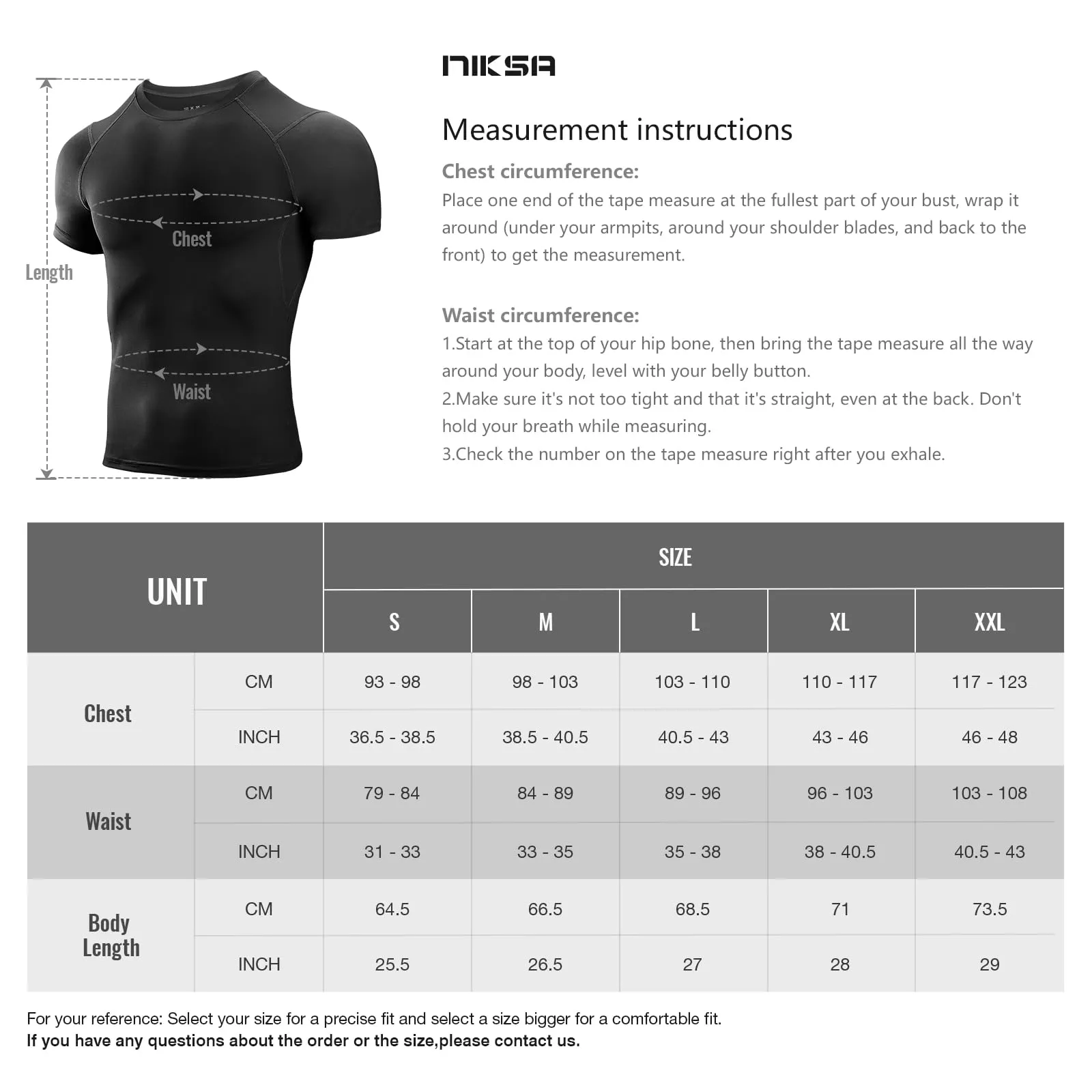Niksa 3 Pack Tee Shirt Compression Homme Manches Courtes Tshirt Running Homme Vetement de Fitness Gym Compression Maillot T-Shirt Baselayer pour Sports Jogging Musculation Gym