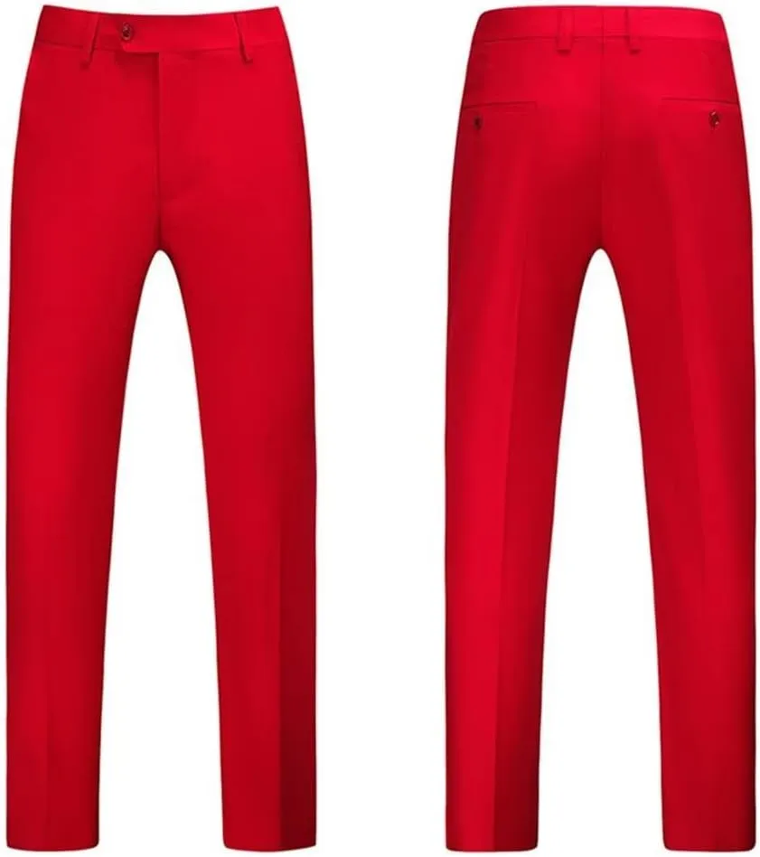 One Button Formal Suits for Men Wedding Slim Fit 2 Piece Dress Business Party Jacket and Pants