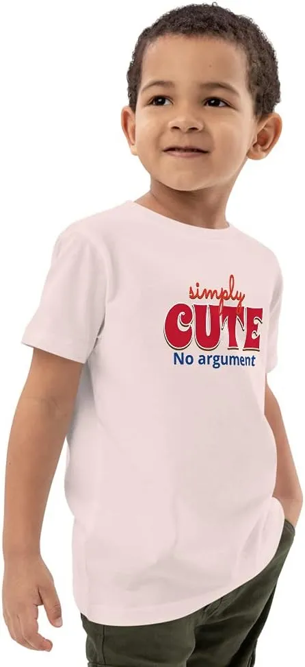 Organic Cotton Kids t-Shirt, Cute, Simply Cute, no Argument, kr8vsosllc