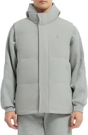 Orolay Men's Down Vest Winter Puffer Warm Vest Zip Up Stand Collar Quilted Sleeveless Jacket with Pockets