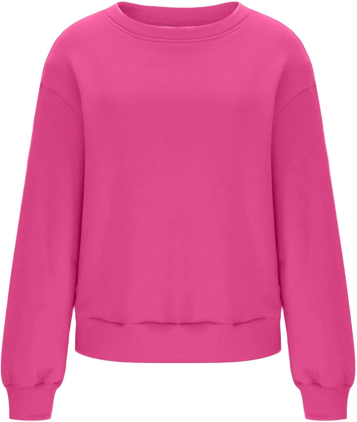 Oversized Drop Shoulder Sweatshirts for Women Teen Girls Fall y2k Clothes Long Sleeve Crewneck Pullover Tops