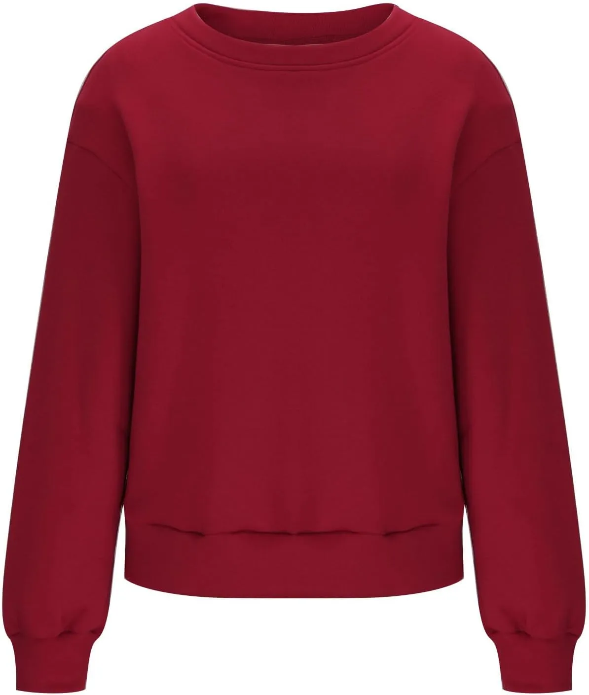Oversized Drop Shoulder Sweatshirts for Women Teen Girls Fall y2k Clothes Long Sleeve Crewneck Pullover Tops