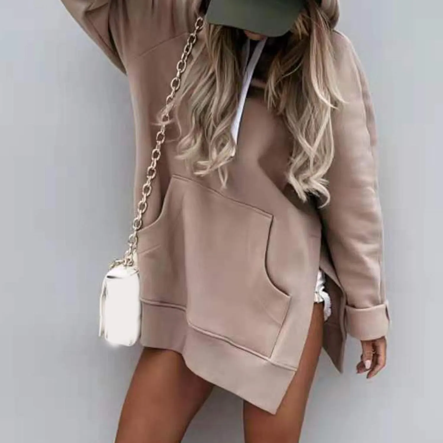 Oversized Hoodie Dress for Womens Hoodies Pullover Long Sleeve Hoodies with Pocket 2024 Fall Trendy Clothe