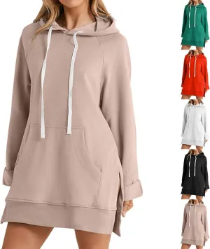 Oversized Hoodie Dress for Womens Hoodies Pullover Long Sleeve Hoodies with Pocket 2024 Fall Trendy Clothe